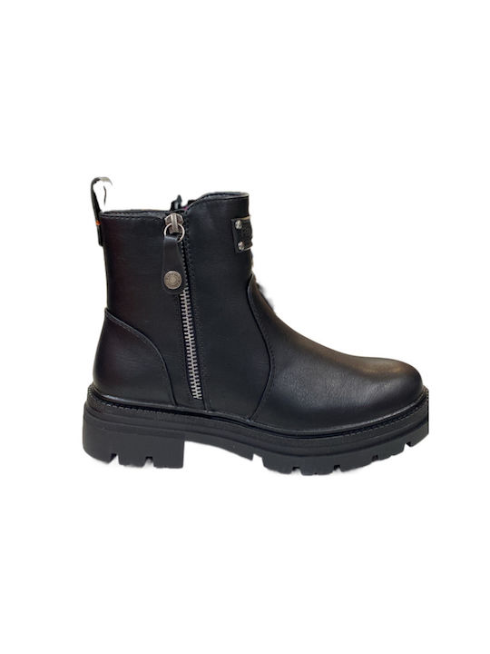 Refresh Damen Knöchelstiefel Schwarz