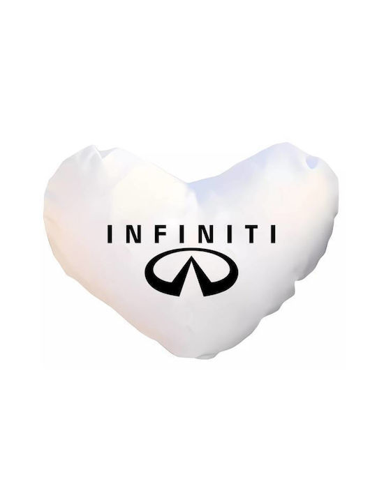 Takeposition Μαξιλάρι Καναπέ I Love Infiniti Λευκό 40x40εκ.