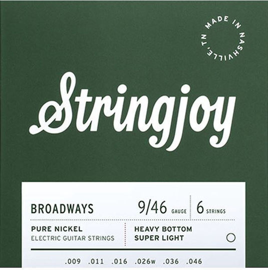 Stringjoy Σετ Χορδών Nickel Wound Ηλεκτρικής Κιθάρας 9 - 46"
