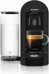 Krups Vertuo Plus Kaffeemaschine für Kapseln Vertuo Schwarz