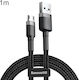 Geflochten USB 2.0 auf Micro-USB-Kabel Gray 1m (SAS6067H) 1Stück