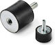 FFM83020 Anti-Vibration Mounting Anti-vibration base M8 30x20 screw 23mm - Female thread