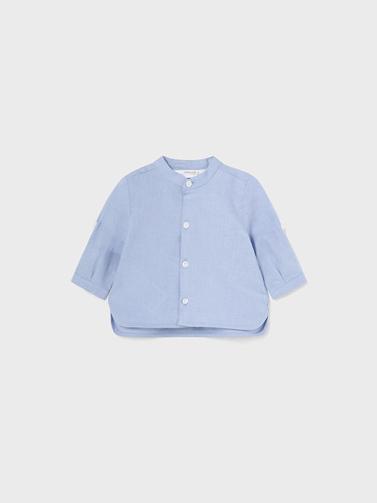 Mayoral Kids One Color Shirt Light Blue