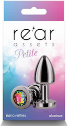 Ns Novelties Rear Assets Πρωκτική Σφήνα Petite Small Gunmetal Rainbow