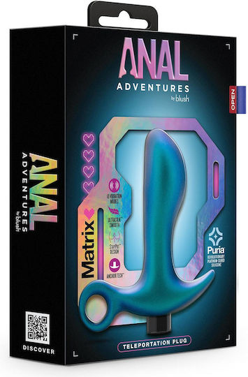 Blush Anal Adventures Matrix Analvibrator Lunar Blue
