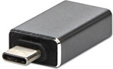 Neutralle Konverter USB-C männlich zu USB-C weiblich Gray 1Stück