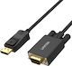 Unitek Μετατροπέας DisplayPort / VGA male σε DisplayPort / VGA female 1τμχ Y-5118F