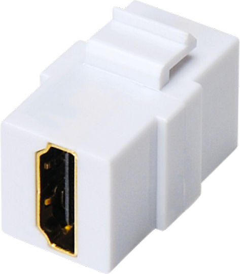 Alantec Μετατροπέας HDMI male σε HDMI female Λευκό 1τμχ