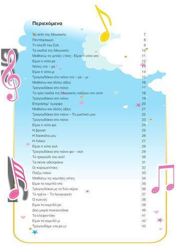A.I.Musiclab Πεττεμερίδου Ιωάννα Παύλου Xαρούμενες Nότες pentru Pian NAKW009961000