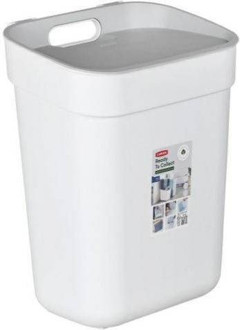 Curver Coș de Gunoi Plastic Alb 10lt 1buc
