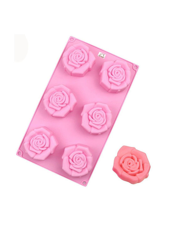 ForHome Silicone Chocolates 6 Cups Baking Pan 28.5x16.5cm