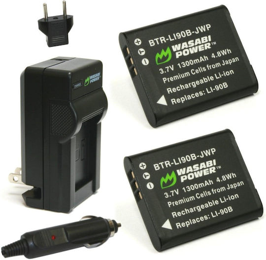 Wasabi Battery Charger Compatible with Olympus