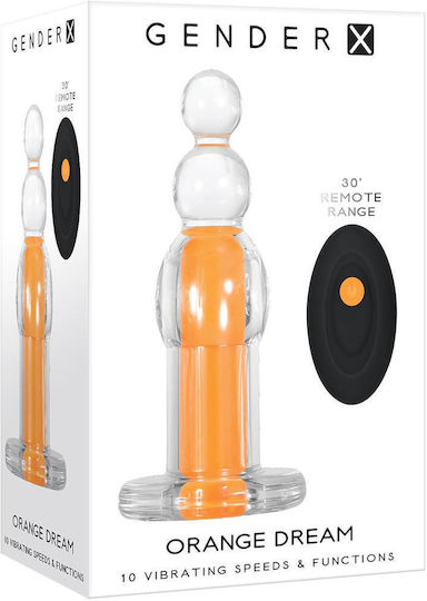 Gender X Orange Dream Anal Vibrator with Wireless Functionality Orange 17cm