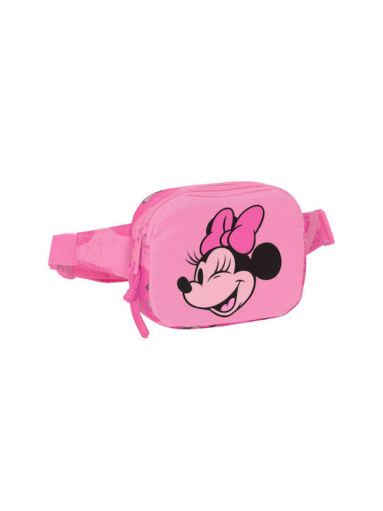 Minnie Mouse Παιδικό Τσαντάκι Μέσης Ροζ 14x11x4εκ.