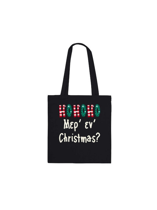 Print Shopping Bag Black