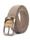 Elastic Men's Belt Knitted Beige
