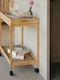 Andrea House Wooden Kitchen Rack 2 Tiers Beige 55x34x63cm