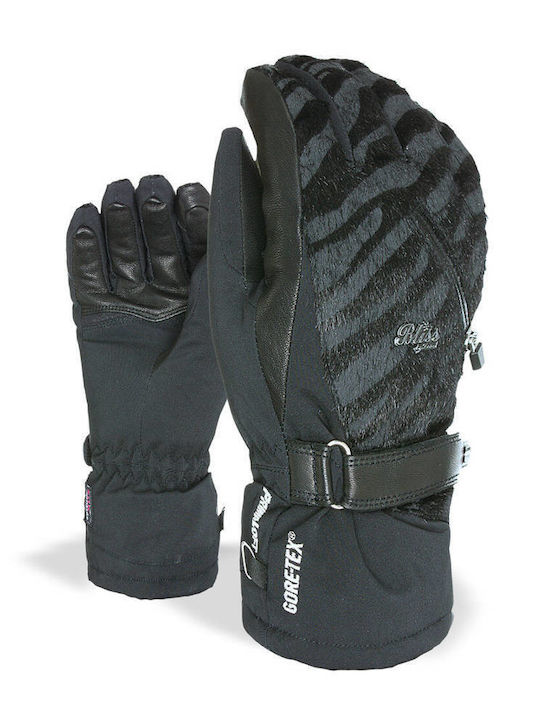Level Schwarz Leder Handschuhe