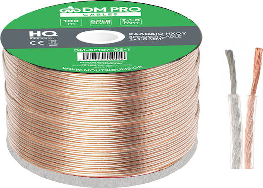 DM Pro Кабел за високоговорители Непрекъснат 100м (DM-SP107-GS-0.5)