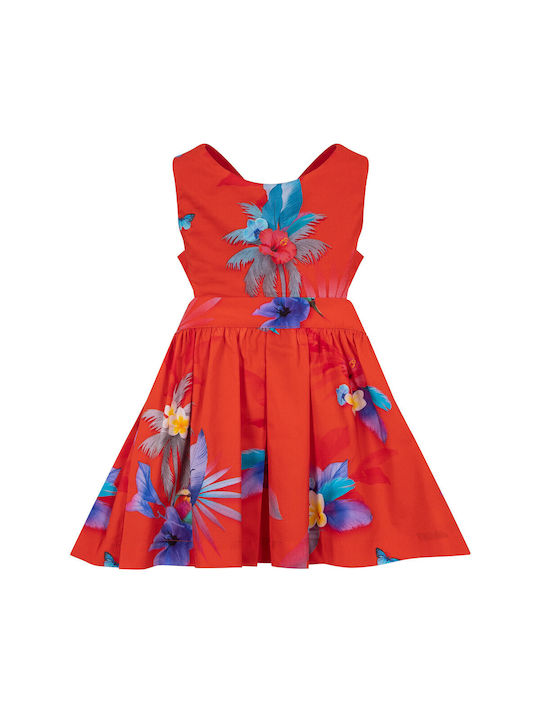 Lapin Kids Dress Floral Red