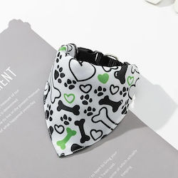 Bandana Collar Dog Collar in White Colour Medium Bandana Collar Dog Collar in White Colour Medium