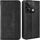 Mad Mask Book Piele artificială / Silicon / Plastic Negru (Redmi Note 13 5G)