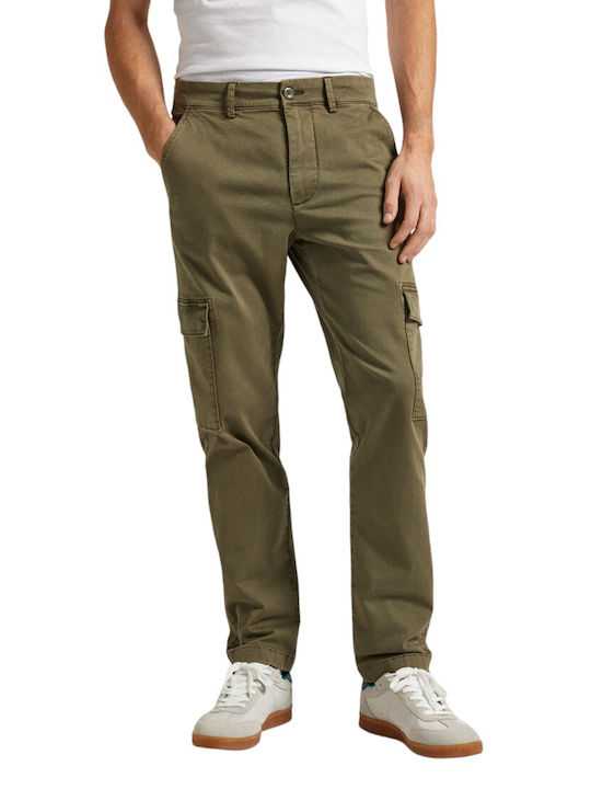 Pepe Jeans Trousers Cargo in Slim Fit khaki