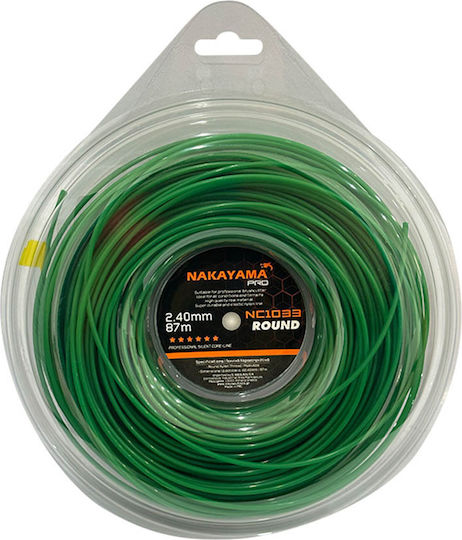 Nakayama NC1033 Round Brush Cutter Trimmer Line 2.4mm 87m 065661