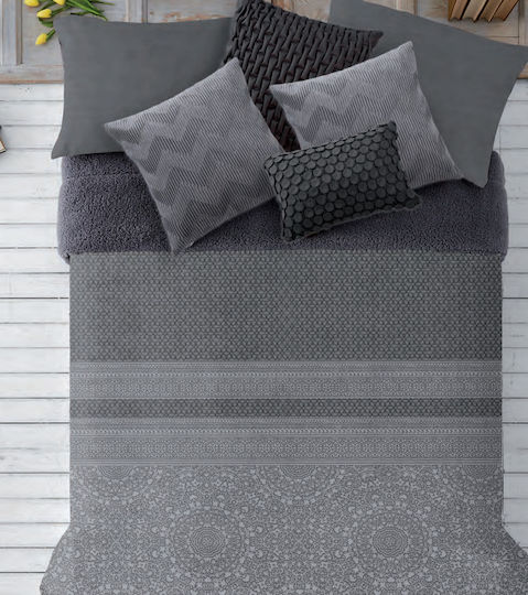 Manterol Casa Bettbezug Großes Doppelbett 250x260cm Gofre Grey