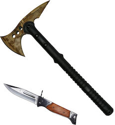 Τσεκούρι Desert Camo, 39 Cm und Messer Ak-47