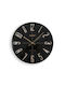 Wall Clock Plastic Black Ø30cm