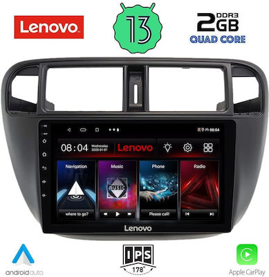 Lenovo Car-Audiosystem für Honda Bürgerlich 1995-2001 mit A/C (Bluetooth/USB/WiFi/GPS/Apple-Carplay/Android-Auto) mit Touchscreen 9"