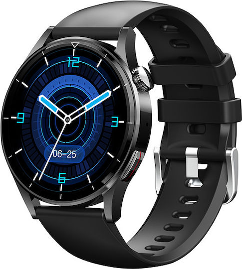 Tracer SM7 GP+ Line 45mm Smartwatch με Παλμογράφο (Μαύρο)