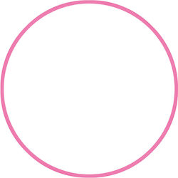 Στεφάνι Ρυθμικής με Διάμετρο 60cm Ροζ