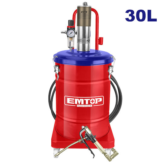 Emtop Γρασαδόρος Αέρος 30kg με Εύκαμπτο Λάστιχο Μήκους 5m Μέγιστης Πίεσης 8bar