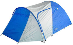 Camp Camping Tent Blue with Double Cloth 4 Seasons for 4 People