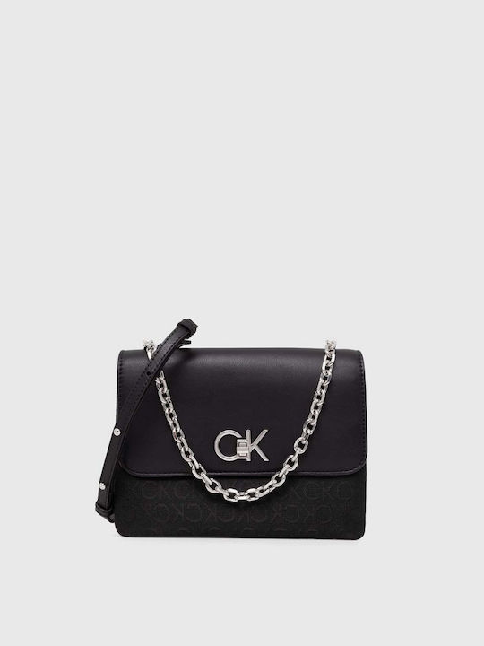 Calvin Klein Re-lock Γυναικεία Τσάντα Χειρός Μαύρη