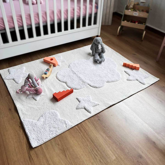 Baby Bliss Kids Cotton Rug Clouds 100x140cm