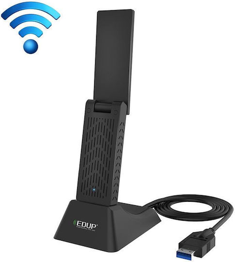 Edup Ep-ac1675 Αντάπτορας Δικτύου USB με Ασύρματη Σύνδεση Wi-Fi 1900Mbps