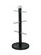 KING Hoff Metallic Mug Stand 15x15x36cm Black