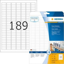 Herma Self-Adhesive Rectangular A4 Labels 25.4x10mm Herma Self-Adhesive Rectangular A4 Labels 25.4x10mm