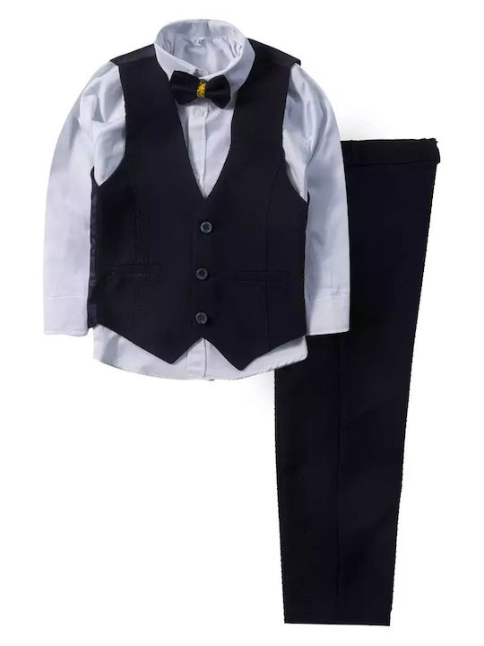 Online Set de haine pentru copii cu pantaloni și haină deasupra Magazin online de iarnă Albastru marin