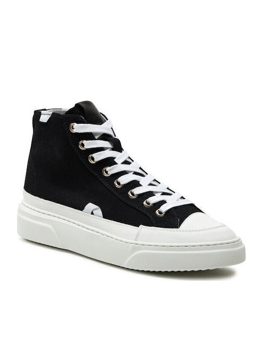 Inuikii Herren Flatforms Stiefel Schwarz