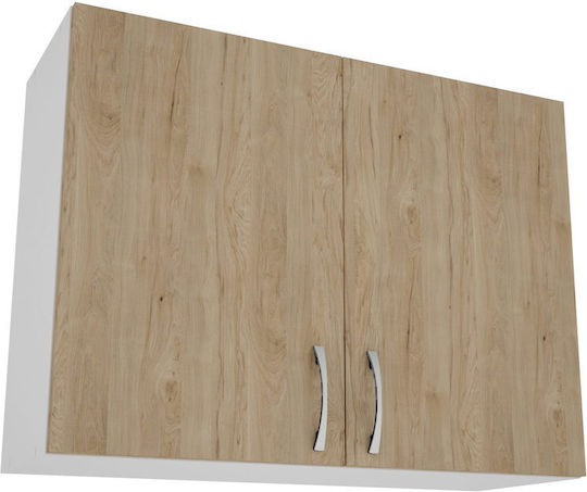 Karo Ντουλάπι Κρεμαστό Natural/alb 80x30x60εκ. Karo Ντουλάπι Κρεμαστό Natural/alb 80x30x60εκ.