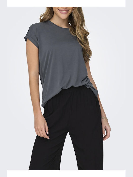 Only Women's Blouse Short Sleeve Iron Gate