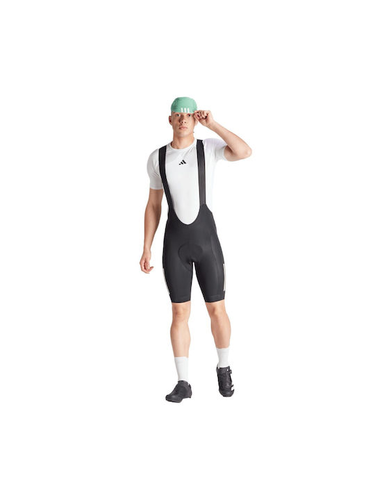 adidas Padded Men's Cycling Pants with Braces Black adidas Padded Men's Cycling Pants with Braces Black