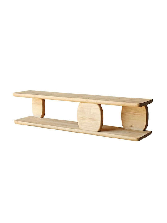 Shelf Wall Oak 120x24x30cm