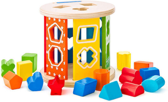 Woodyland Παιχνίδι Ταξινόμησης Σχημάτων Rolling Shape Sorter από Ξύλο