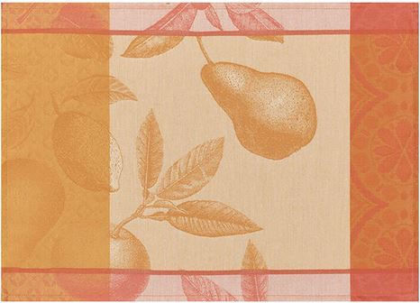 Le Jacquard Francais Fabric Placemats Orange 50x36cm 4pcs