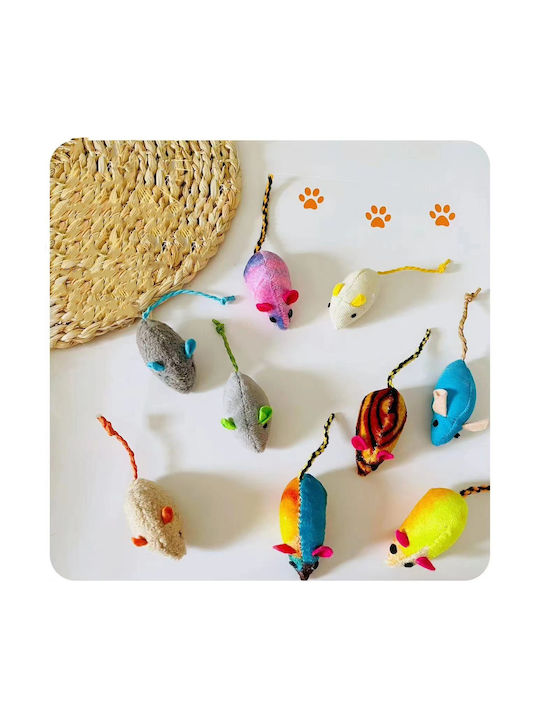 Cat Toy Mouse with Catnip (Various Colors)